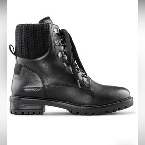 Cougar Kudos Leather Waterproof Black Leather Winter Boots / Booties - Sz 8